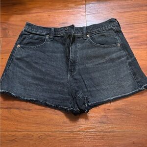 Women's Black Denim Shorts